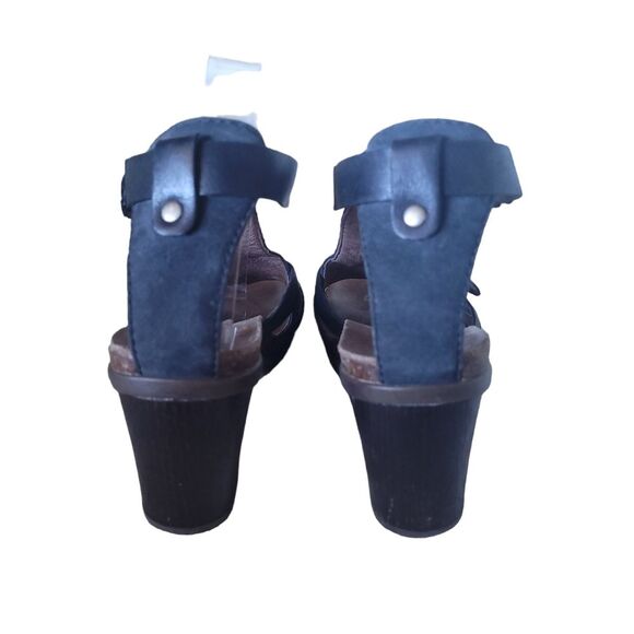 Dansko Dominique Block Heel Sandals Black Leather Size 41 /11US - Picture 4 of 11